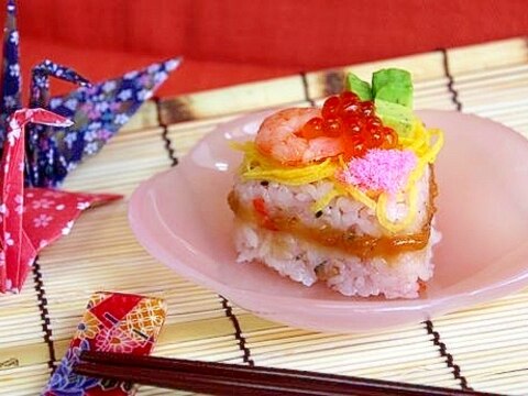 パーティーレシピ☆彡かわいい押し寿司